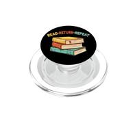 Read Return Repeat Librarian Library Worker Book Lover PopSockets PopGrip for MagSafe