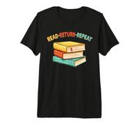 Read Return Repeat Librarian Library Worker Book Lover Premium T-Shirt