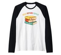 Read Return Repeat Librarian Library Worker Book Lover Raglan Baseball Tee