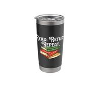 Read Return Repeat Library Worker Librarian Book Lover Stainless Steel Insulated Tumbler