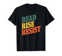 Read Rise Resist Great Book Quote Funny Reading Lover T-Shirt