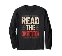 Read The Constitution Patriotic Distressed Long Sleeve T-Shirt