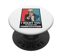Read The Constitution Patriotic Study The US Constitution PopSockets Adhesive PopGrip