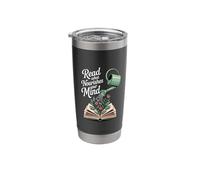 Read What Nourishes Your Mind Reader Mindset - Stainless Steel Insulated Tumbler
