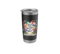 Read What Nourishes Your Mind Reader Mindset - Stainless Steel Insulated Tumbler