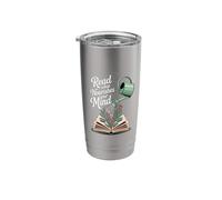 Read What Nourishes Your Mind Reader Mindset - Stainless Steel Insulated Tumbler