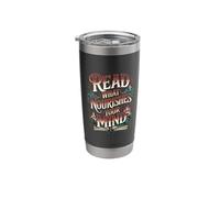 Read What Nourishes Your Mind Reader Mindset - Stainless Steel Insulated Tumbler