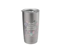 Read What Nourishes Your Mind Reader Mindset - Stainless Steel Insulated Tumbler