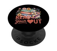 Read Your Heart Out Cute Book Lover PopSockets Adhesive PopGrip