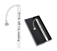 Reader Gift Bookmark Stainless Steel Bookmark Included in Gift Box Funny Bookmarks Stainless Steel Bookmark for Gifts Graduation Bookmark is Suitable for Men and Women Book Lovers Gift Bookmarks