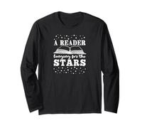 Reader Longing for Stars Inspirational Quote Long Sleeve T-Shirt