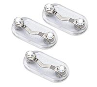 Readerest Magnetic Holders for Glasses, Magnet Pin, (Crystal model of Black, White, & Stainless), Eyeglass magnets for women and men, Name Badge Holder, Clear Crystal, S