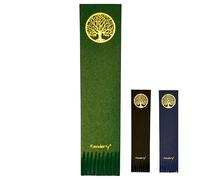 Readerly Leather Bookmark - Tree of Life with Gold Foil, Book Mark Gift for Readers (Emerald Green)