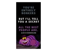 Readerly Magnetic 'You're Entirely Bonkers' Alice in Wonderland Bookmark - Gift for Book Lovers