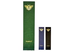 Readerly Personalised Leather Bookmark - Worker Bee with Gold Foil Letters, Book Mark Gift for Readers (Green NO Personalisation)