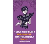 Readerly Wednesday Halloween Magnetic Bookmark (1 x Deep Down... I Secretly Enjoy It)