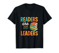 Readers are Leaders - Educational Literacy Motivation T-Shirt