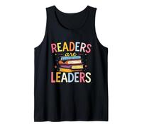 Readers are Leaders Motivational Inspirational Literacy Tank Top