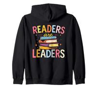 Readers Are Leaders Motivational Inspirational Literacy Zip Hoodie