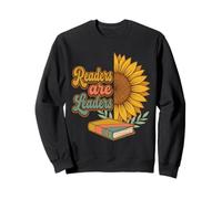 Readers are Leaders Reading Book Lovers Sunflower Teacher Sweatshirt