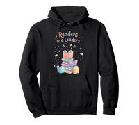 Readers are Leaders Reading Book Lovers Teacher Student Kids Pullover Hoodie