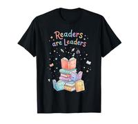 Readers are Leaders Reading Book Lovers Teacher Student Kids T-Shirt