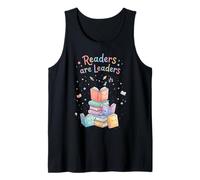 Readers are Leaders Reading Book Lovers Teacher Student Kids Tank Top