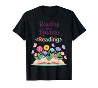 Readers are Leaders Reading Book Lovers Teacher Women Kids T-Shirt