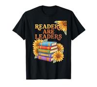 Readers are Leaders Reading Book Lovers Teacher Women Kids T-Shirt