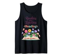 Readers are Leaders Reading Book Lovers Teacher Women Kids Tank Top