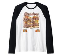 Readers are Leaders Retro Vintage Reading Book Lover Teacher Raglan Baseball Tee