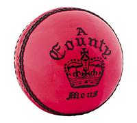 Readers County Crown Coloured Cricket Ball - Pink - Mens