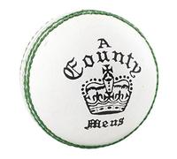 Readers County Crown Coloured Cricket Ball - White - Mens
