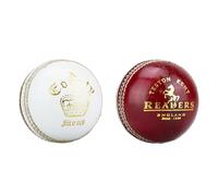 Readers County Crown Cricket Ball 5.5oz, Red/White, Mens