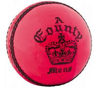 Readers County Crown Leather Cricket Ball Pink (One Size)