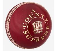 Readers County Supreme 'A' Cricket Ball 4.75oz, Red, Youths