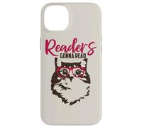 Readers Gonna Read Reading Cat Nerd Book Lover Kitten Case for iPhone 14 Plus