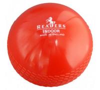 Readers Indoor Cricket Ball Red/white (One Size)