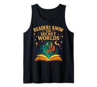Readers Know The Secret Worlds Book Lover Graphic Tank Top