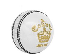 Readers Mens County Leather Crown Cricket Ball White (One Size)