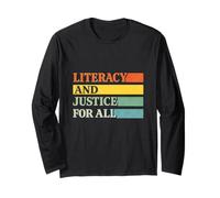 Readers Movement Literacy and Justice for All Human Equality Long Sleeve T-Shirt