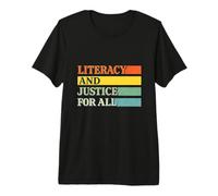 Readers Movement Literacy and Justice for All Human Equality Premium T-Shirt