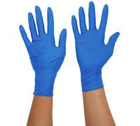 ReadiGloves 9537 Nytraguard Bluple Nitrile Gloves - Medium (Pack of 100)