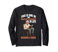 Reading a Book One of Life's Greatest Pleasures - Long Sleeve T-Shirt