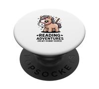 Reading Adventures On My Hobby Horse Kids Pony PopSockets Adhesive PopGrip