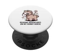 Reading Adventures On My Hobby Horse Kids Pony PopSockets Adhesive PopGrip