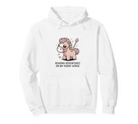 Reading Adventures On My Hobby Horse Kids Pony Pullover Hoodie