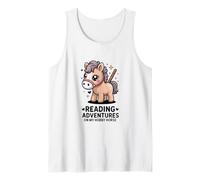Reading Adventures On My Hobby Horse Kids Pony Tank Top