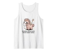 Reading Adventures On My Hobby Horse Kids Pony Tank Top