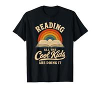 Reading All The Cool Kids are Doing It Retro Bookish Reader T-Shirt